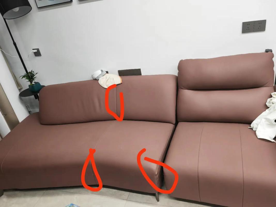 無良商家,劣質真皮沙發半年不到壞了兩次,不幫換皮@a家家具家